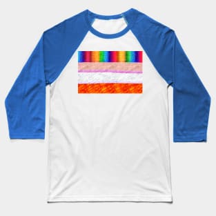 crazy colored lines Baseball T-Shirt